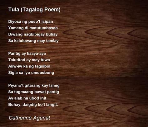 Tula: Kay Ama (To Father): Tagalog Poem.